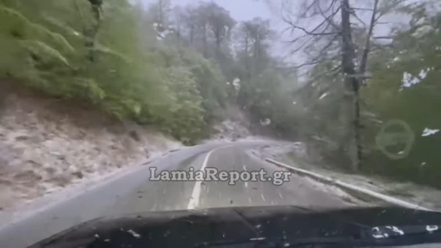 Σε «λευκό κλοιό» η Φθιώτιδα – Χιόνισε Απρίλιο μήνα (video)