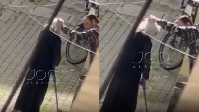 Εικόνες ντροπής: Τραβάει από τα μαλλιά την ηλικιωμένη μητέρα του στη μέση του δρόμου (video)