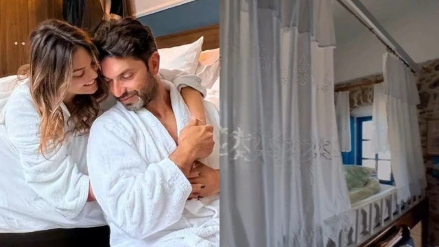 Ξάπλωσαν σε νυφικό κρεβάτι: Βρισηίδα Ανδριώτου & Σπύρος Μαρτίκας κάνουν τη δική τους Ανάσταση οι δυο τους στην Κάλυμνο