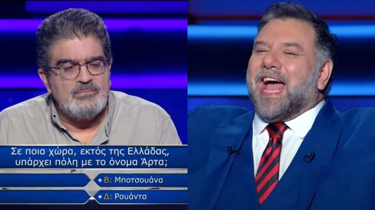 Καρδιοχτύπησαν Αρναούτογλου και τηλεθεατές: Πήρε «φωτιά» γράφοντας ιστορία στον Εκατομμυριούχο με την ερώτηση των 100.000 ευρώ (video)