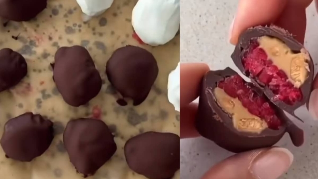 Γλυκό ψυγείου με raspberry και άλλα 2 υλικά