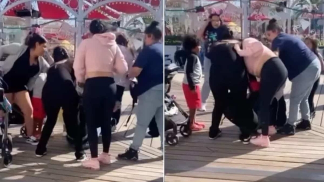 Με τα παιδιά τους μάρτυρες: Μαμάδες πιάστηκαν μαλλί με μαλλί για… άγνωστο λόγο (video)