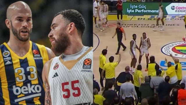 Euroleague: Τεράστια νίκη της Μονακό στην έδρα της Φενέρ – Χάος στο παρκε και γενική σύρραξη στο φινάλε (video)