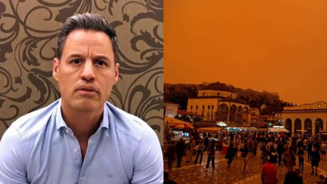 Ο Γρηγόρης Πετράκος «ξαναχτυπά»: Βρήκε τι φταίει για την αφρικανική σκόνη – «Εταιρείες που δουλεύουν για το ΝΑΤΟ ψεκάζουν…» (video)