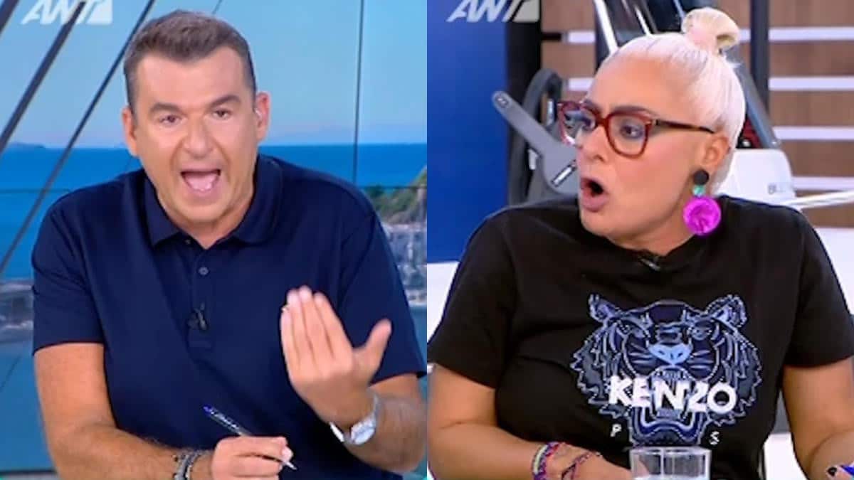 Άγριος καβγάς Γιώργου Λιάγκα και Άριας Καλύβα στον αέρα: «Κτήνος» – «Στη δική μου εκπομπή όχι ψέματα»