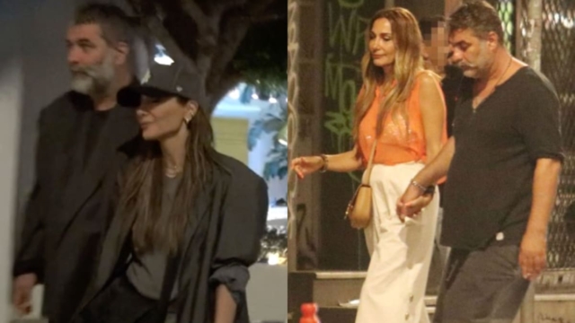 Εκείνη σαν ροκ σταρ, αυτός με το χέρι στην κ…τσεπη: Δέσποινα Βανδή & Βασίλης Μπισμπίκης για βόλτα στα στενά της Μυκόνου (video)
