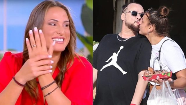 Έλαμπε το μονόπετρο στο χέρι της: Ασημίνα Χατζηανδρέου & Χρήστος Δάντης φιλιόντουσαν κατά μεσής του δρόμου (photos)
