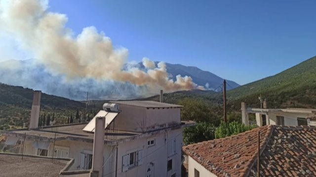 Καίγεται δάσος στο Δίστομο – Ισχυρές δυνάμεις στο σημείο για την κατάσβεση της φωτιάς