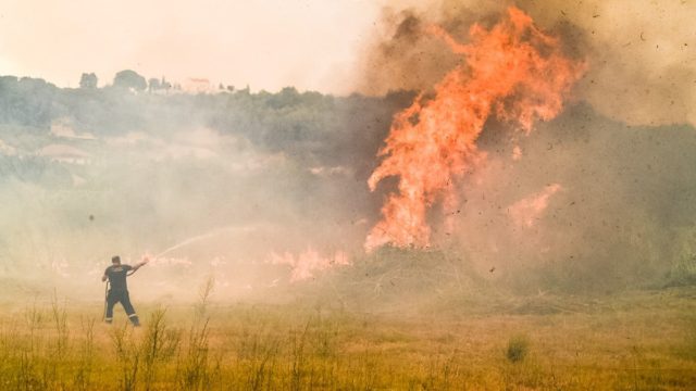 Πυρκαγιά στην Ηλεία: Συνεχίζεται η προσπάθεια κατάσβεσής της μετά την ολονύχτια μάχη – Σηκώθηκαν ξανά τα εναέρια μέσα
