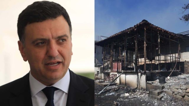 Βασίλης Κικίλιας: «Υπάρχει βίντεο με εμπρηστή να βάζει φωτιά στη Βάρης-Κορωπίου – Βρέθηκαν μπιτόνια βενζίνης και στουπιά»