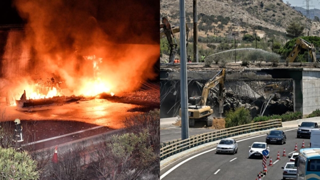 Ισθμός: Συνεχίζονται οι εργασίες κατεδάφισης της γέφυρας – Δείτε τις κυκλοφοριακές ρυθμίσεις που βρίσκονται σε ισχύ