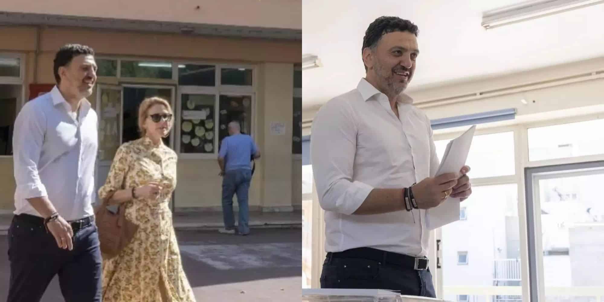 Ευρωεκλογές 2024: «Έριξε» τη ψήφο του ο Βασίλης Κικίλιας – Στο πλευρό του η Τζένη Μπαλατσινού (photo)
