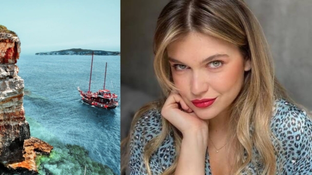 «Κόλασε» η Κλέλια Ανδριωλάτου με το κόκκινο μαγιό της: Οι πρώτες βουτιές στο μαγικό νησί