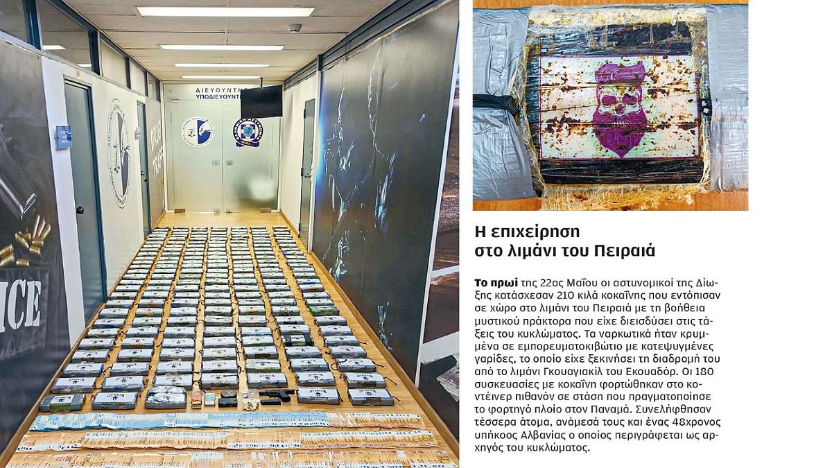 Νέα στοιχεία στο φως: Σχεδίαζαν να εισαγάγουν κοκαΐνη μέσα σε εκσκαφέα