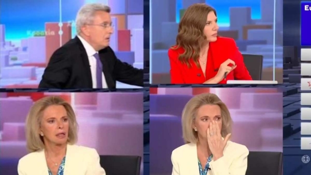 «Ωχ έπεσε, έπεσε»: Σοβαρό ατύχημα στο πλατό του ΑΝΤ1 – Έπεσε και χτύπησε το πόδι της η Λιάνα Κανέλλη