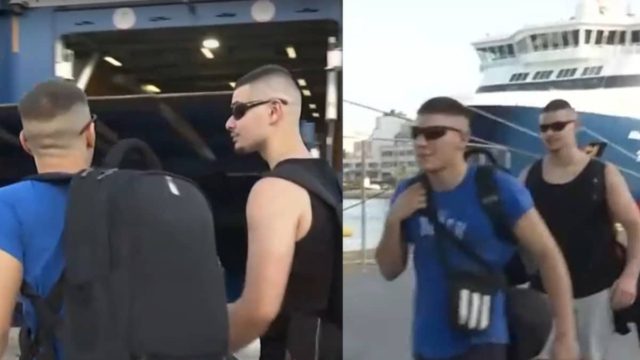 H απίστευτη αντίδραση δύο νεαρών που έχασε… το πλοίο για Πάρο – Γελούσαν οι δημοσιογράφοι (video)