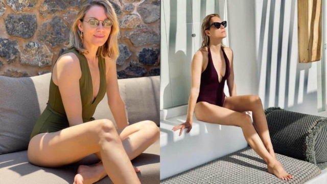 Βαθύ ντεκολτέ και καλλίγραμμη σιλουέτα: Η Βίκυ Καγιά με μαύρο μάξι φόρεμα «άναψε» φωτιές σε όλη τη Βουλιαγμένη (photos)