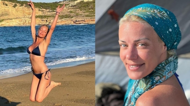 Topless στην άμμο η Ζέτα Μακρυπούλια! Η γuμνή φωτογραφία της ηθοποιού