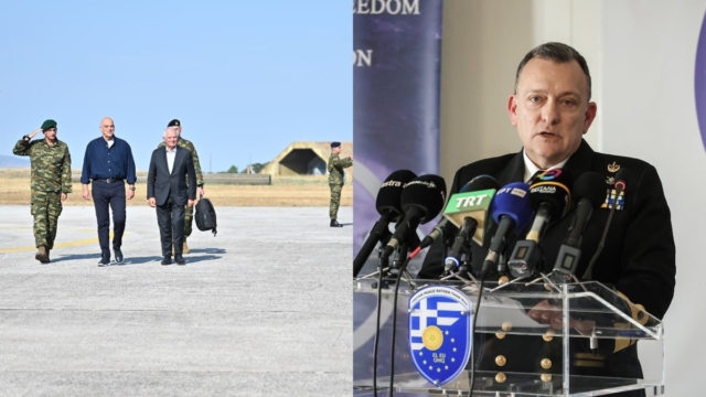 Επιχείρηση ΑΣΠΙΔΕΣ: Η επίσκεψη Δένδια-Μπορέλ στη Λάρισα και το ιδιαίτερο μήνυμα του Υποναυάρχου Βασιλείου Γρυπάρη – «Πυροβολούμε για πρώτη φορά μετά το Β’ Παγκόσμιο Πόλεμο»