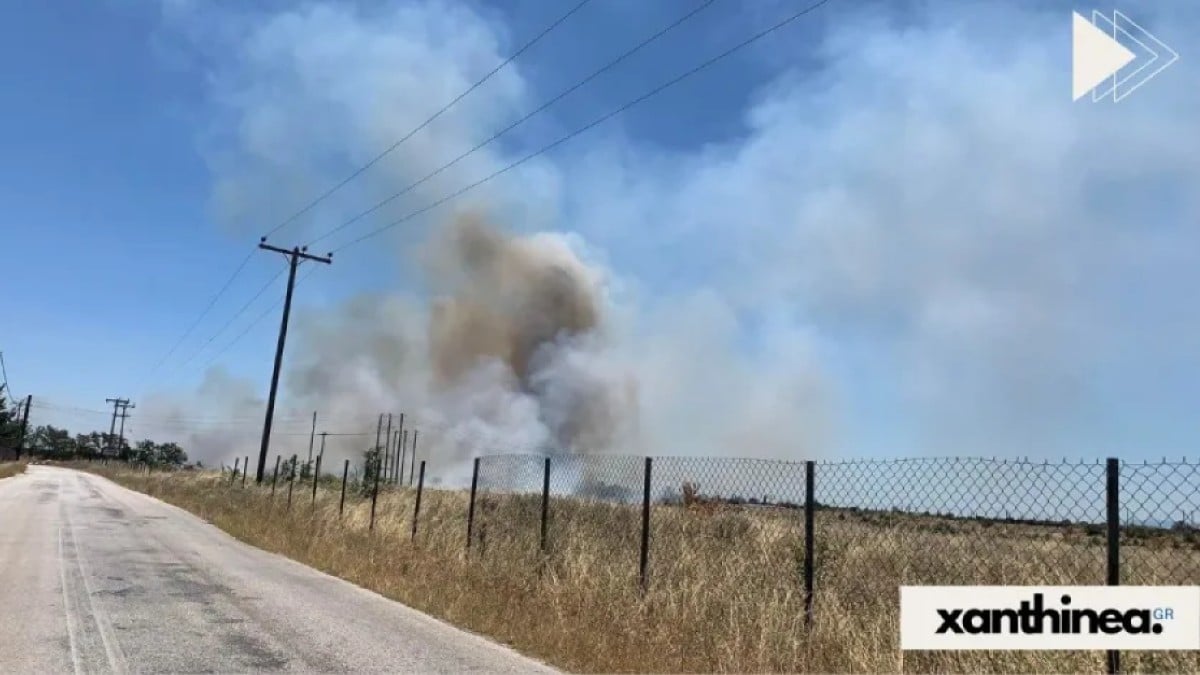 Μεγάλη φωτιά στην Ξάνθη: Κινητοποιήθηκε ισχυρή δύναμη της Πυροσβεστικής – Επιχειρούν εναέρια μέσα