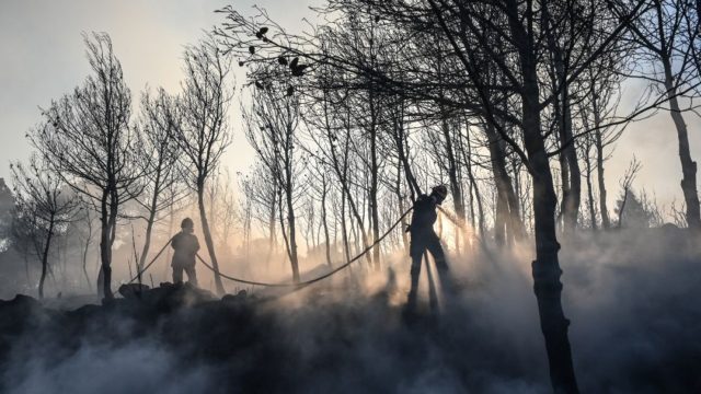 «Πύρινος» εφιάλτης στην Σταμάτα:  Αναζωπυρώσεις στη Ροδόπολη – Κινητοποιούνται εναέρια μέσα