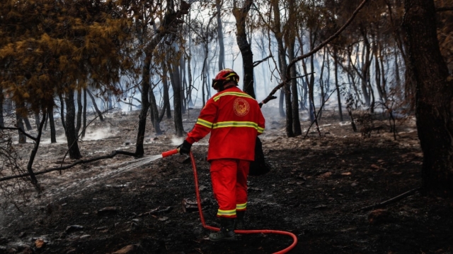 Φωτιά στα Άνω Λόσια: Συναγερμός για το κλειστό γήπεδο της ΑΕΚ