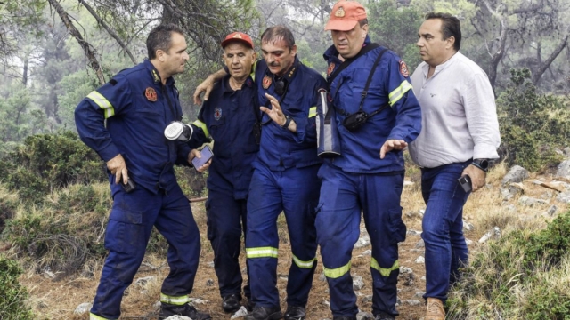 Πυρκαγιά στο Σοφικό: Υποβασταζόμενος ο πυροσβέστης που τραυματίστηκε! (photos)