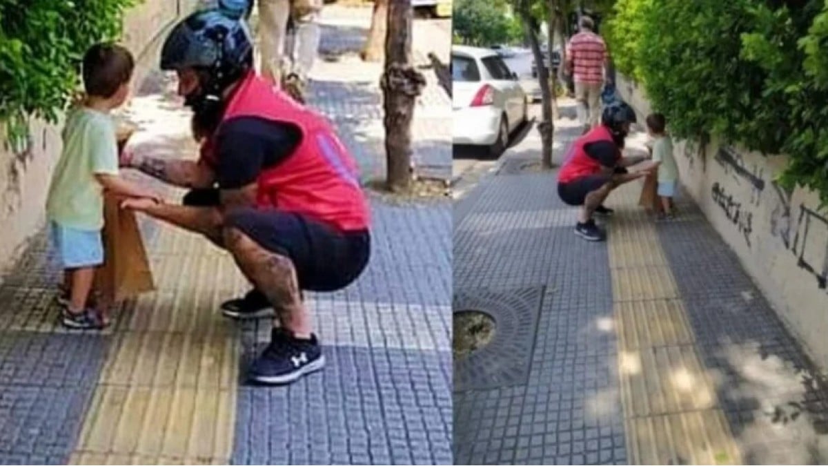 Μαθήματα ανθρωπιάς για όλους: Ντελιβεράς επέστρεψε παιδί που είχε χαθεί στους γονείς του