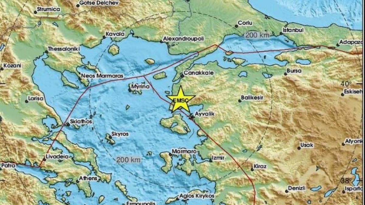 Σεισμός 4,9 Ρίχτερ στα παράλια της Τουρκίας – Έντονα αισθητός στη Λέσβο