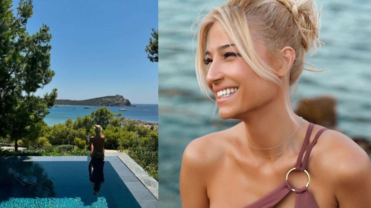 Διακοπές στο Σούνιο για την Φαίη Σκορδά: Το δωμάτιο με την ιδιωτική πισίνα και η αστακομακαρονάδα