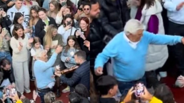 Υποκλίθηκε όλο το νησί: 87χρονος παππούς χορεύει ζεϊμπέκικο πετώντας 50εύρα στον αέρα & τρελαivει το διαδίκτυο