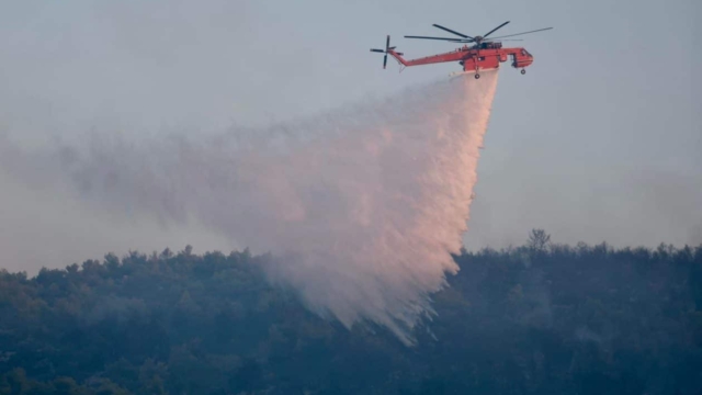 Φωτιά  στην Εύβοια: Μεγάλη κινητοποίηση στο Παρθένι – Μήνυμα από το 112