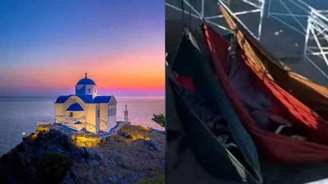 Λήμνος: Τουρίστες έκαναν «ξενοδοχείο» το εκκλησάκι του Αγίου Νικολάου – Άπλωσαν αιώρες και κοιμήθηκαν (video)