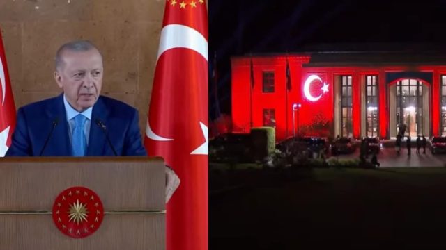 Επίδειξη ισχύος από τον Ερντογάν: Το νέο του «παλάτι» στο Μαντζικέρτ (video)