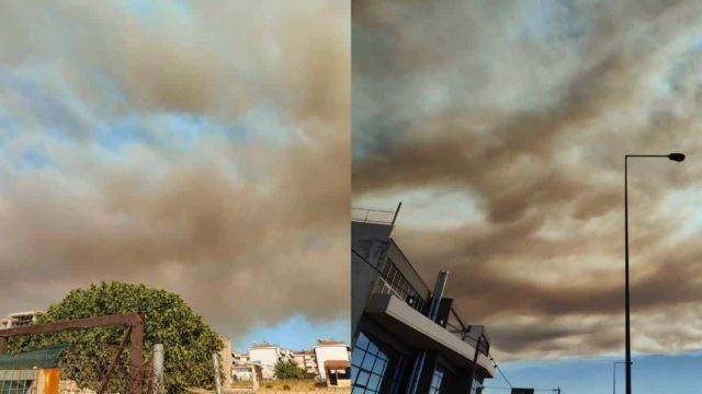 Μεγάλη φωτιά στον Βαρνάβα: Καπνός με στάχτη καλύπτει τον ουρανό της Αττικής – Αναφορές για καμένα σπίτια
