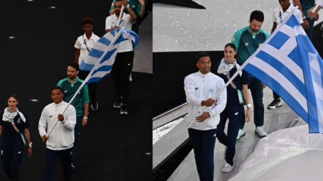Ολυμπιακοί Αγώνες 2024: Η συγκινητική ανάρτηση του Καραλή με τον έτερο σημαιοφόρο Αντετοκούνμπο (photo)