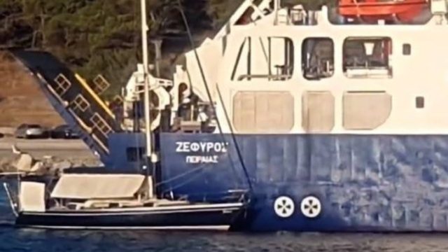 Σοκ στη Λήμνο: Ατύχημα στο λιμάνι της Μύρινας – Ιστιοφόρο παρασύρθηκε από δεξαμενόπλοιο