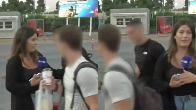 Νεαροί ταξιδιώτες ρίχνουν «άκυρο» σε ρεπόρτερ κι εκείνοι τους ταπώνει: «Η μαμά σας το ξέρει;» (video)