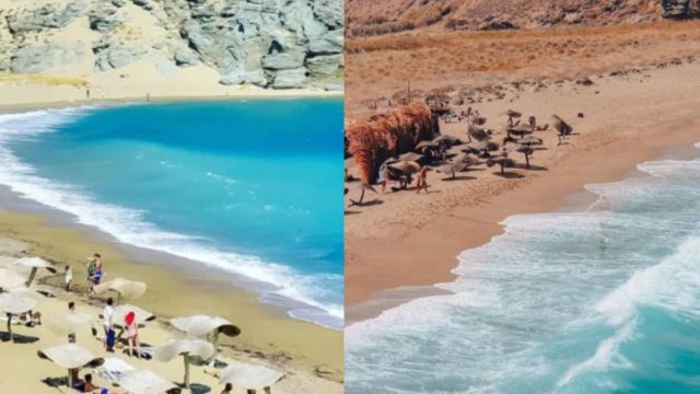 Η παραλία «κόσμημα» της Τήνου: Γαλαζοπράσινα νερά και σιμιγδαλένια άμμος που σε «μαγεύουν»
