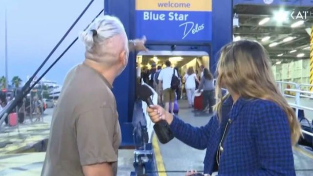 Επικός ταξιδιώτης άφησε «κάγκελο» ρεπόρτερ του ΣΚΑΙ: «Τον βλέπεις, φεύγει και με αφήνει πίσω! Σάκη έλα πίσω!» (video)
