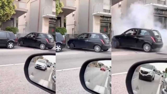 Χάζεψε ο κόσμος: Γυναίκα οδηγός προσπαθεί να μπει στο parking της πολυκατοικίας και καταφέρει να κάψει μηχανή! Τρακάρει συνεχώς στον τοίχο αλλά… επιμένει (video)