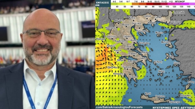 Δεν το έκρυψε ο Σάκης Αρναούτογλου για την κακοκαιρία Atena: «Από σήμερα το βράδυ αναμένουμε ισχυρούς ανέμους και…»
