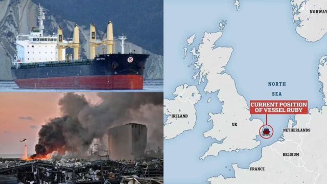 Ρωσική «πλωτή βόμβα» εντοπίστηκε στα ανοικτά της Βρετανίας: Μεταφέρει επταπλάσια ποσότητα εκρηκτικών υλών από αυτή που κατέστρεψε τη Βηρυτό το 2020