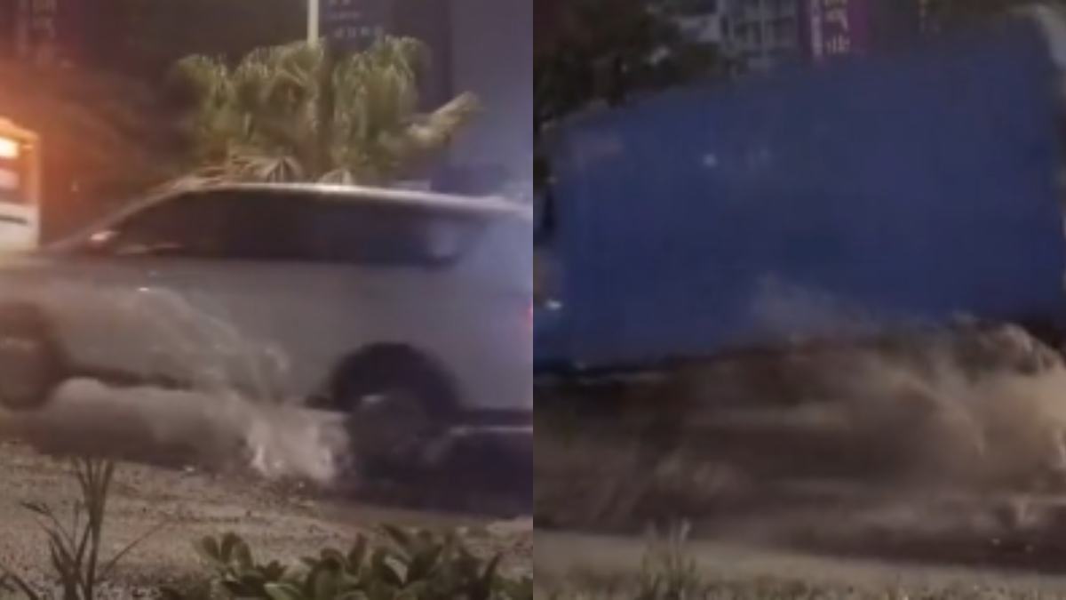 Τύφλα να έχει το Μπαγκλαντές: Τεράστιες λακκούβες «καταπίνουν» αυτοκίνητα και φορτηγά στη Θεσσαλονίκη (video)