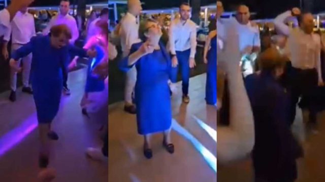 Παλάβωσαν όλοι οι άνδρες στον γάμο: Η γιαγιά της νύφης χορεύει με τον… διάολο και γκρεμίζει το διαδίκτυο (video)