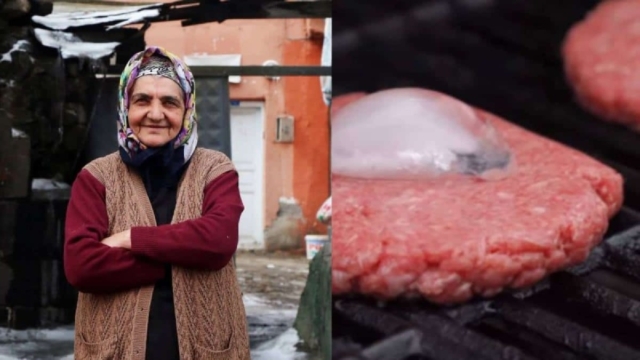 «Τη γυρίζει την μπιφτέκα» η γιαγιά: Το κόλπο με το παγάκι για αφράτο κιμά
