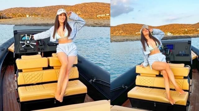 Ολόκληρο το νησί χάζευε τα πόδια της: Ιωάννα Παλιοσπύρου διακοπές στην Ίο και βόλτες με σκάφος