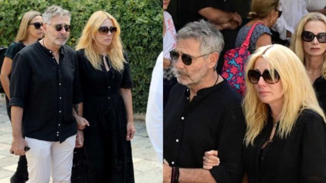 Κηδεία Ντίνου Καρύδη: Όλοι είδαν το στεφάνι της Σμαράγδας αλλά ελάχιστοι παρατήρησαν το όνομα που έγραφε πάνω