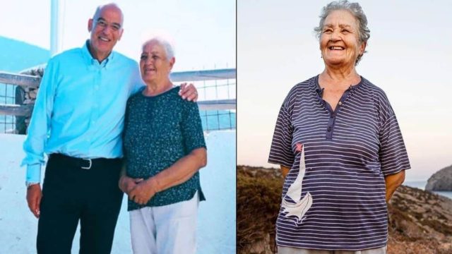 Κίναρος: Ο Υπουργός Εθνικής Άμυνας, Νίκος Δένδιας, επισκέφτηκε τη μοναδική κάτοικο του νησιού!