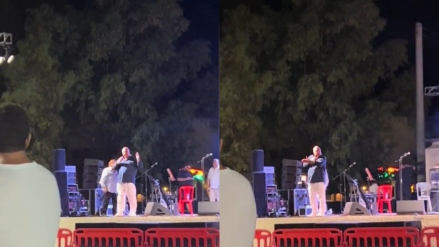 «Έχω δει μ@λ@κες αλλά σαν αυτόν…»: Απίθανο σόου Αχιλλέα Μπέου εναντίον αντιπεριφερειάρχη σε πανηγύρι (video)